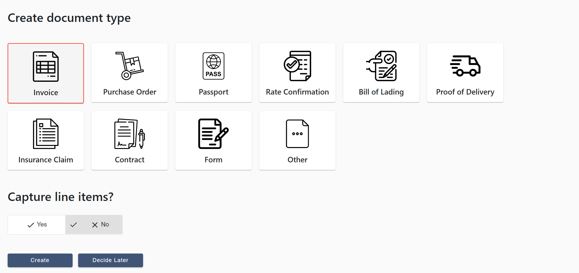 Create Document Type